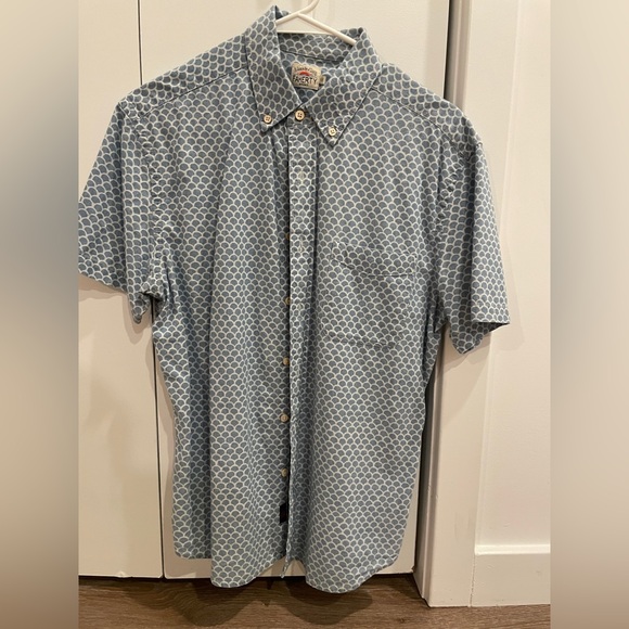 Short sleeve button up men’s small faherty shirt - Picture 1 of 5